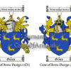 Green (English) Coats of Arms (Family Crests) 2 Designs