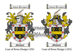Mitchell (Scottish) Coats of Arms (Family Crests) 2 Designs