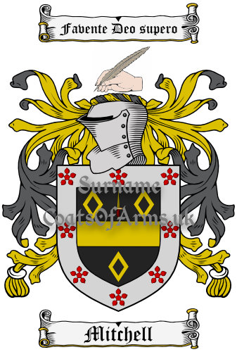 Mitchell (Scotland) Coat of Arms Family Crest PNG Instant Image Download