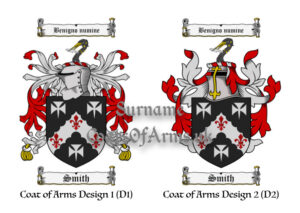 Smith (English) Coats of Arms (Family Crests) 2 Designs