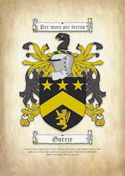 Surname Coat of Arms Family Crest Parchment
