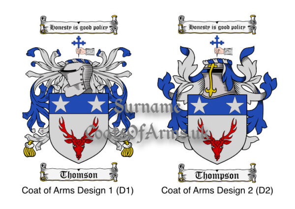 Thompson (Scottish) Shield (Coats of Arms Family Crests)