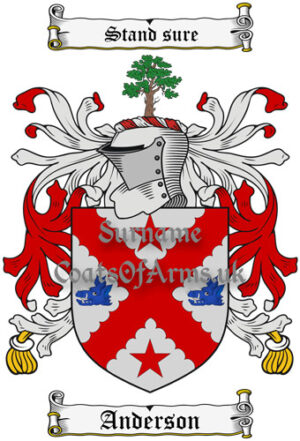 Anderson (Scotland) Coat of Arms (Family Crest) PNG Image Download