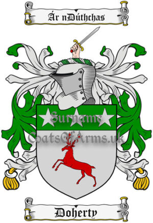 Doherty (Ireland) Coat of Arms Family Crest
