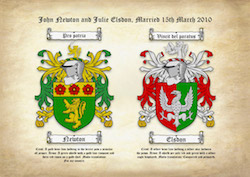 Double Coats of Arms Family Crests