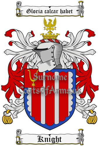 Knight (England) Coat of Arms Family Crest PNG Instant Image Download