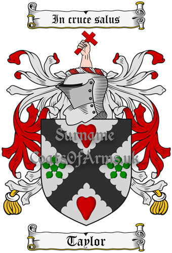 Taylor (Scotland) Coat of Arms Family Crest PNG Instant Image Download
