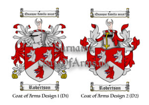 Robertson (Scotland) Coats of Arms (Family Crests) 2 Designs