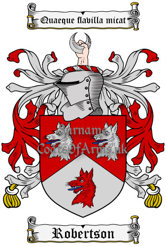 Robertson (Scotland) Coat of Arms Family Crest PNG Image Instant Download