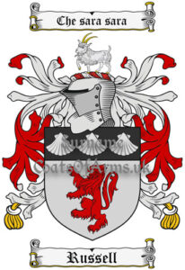 Russell (English) Coat of Arms (Family Crest) Image Download