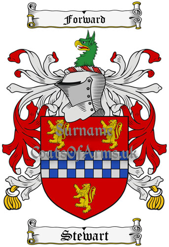 Stewart (Ireland) Coat of Arms Family Crest PNG Instant Image Download