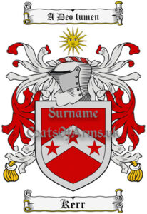 Kerr (Scotland) Coat of Arms (Family Crest) Image Download