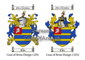 Cox-English-Irish-Coats-of-Arms-Family-Crests-2-Designs