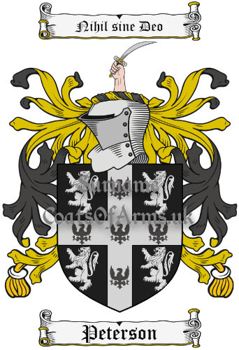 Peterson (Scotland) Coat of Arms (Family Crest) Image Download