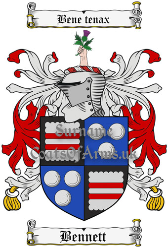 Bennett (Ireland) Coat of Arms (Family Crest) Instant ...