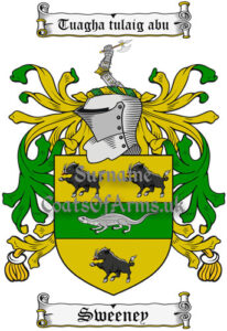 Sweeney (Irish) Coat of Arms (Family Crest) Image Download