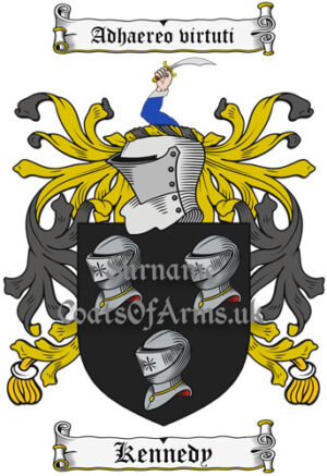 Kennedy (Ireland) Coat of Arms Family Crest PNG Image Instant Download