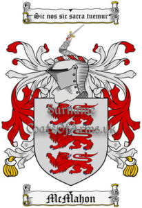 McMahon (Irish) Coat of Arms (Family Crest) Image Download