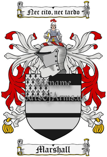 Marshall (England) Coat of Arms (Family Crest) Instant Image Download