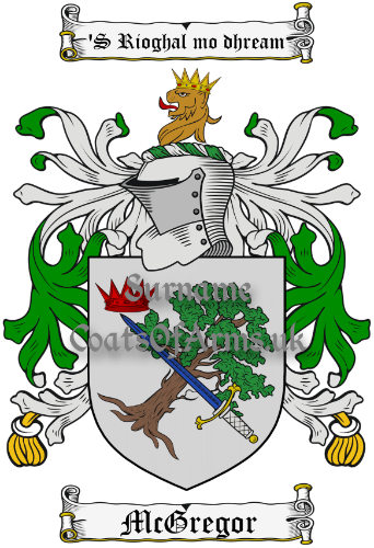 McGregor (Scotland) Coat of Arms Family Crest PNG Image Instant Download