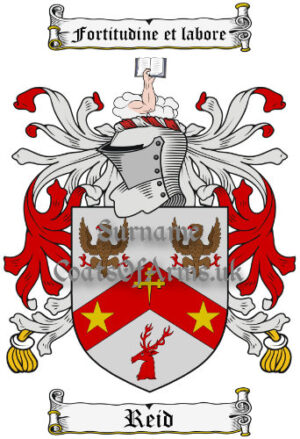 Reid (Scotland) Coat of Arms Family Crest PNG Image Instant Download