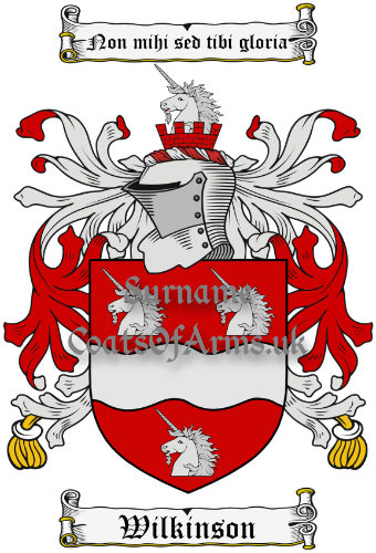 Wilkinson (England) Coat of Arms Family Crest PNG Image Instant Download