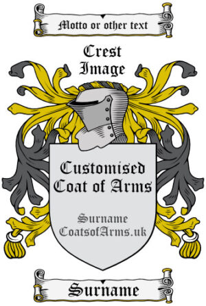 Customised Coat of Arms (Family Crest)