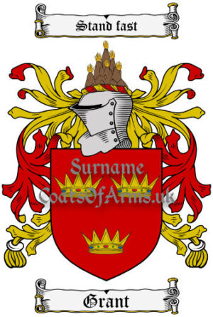 Grant Scottish coat of arms family crest