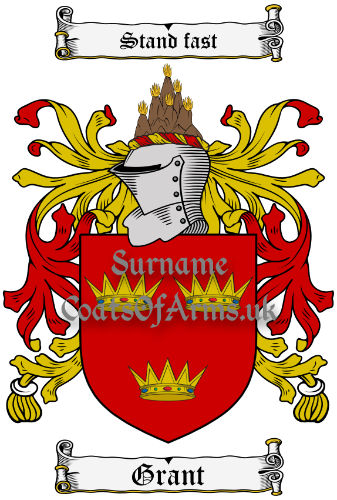 Grant Scottish coat of arms family crest