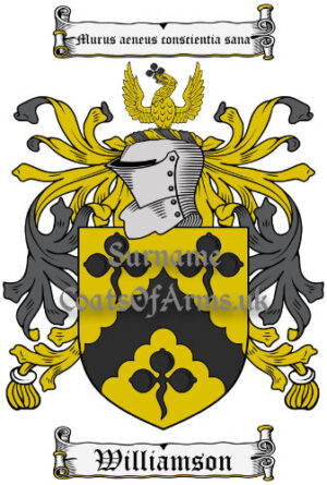 Williamson English Borderlands Coat of Arms Family Crest Image