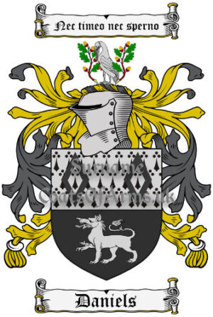 Daniels (English) Coat of Arms (Family Crest)