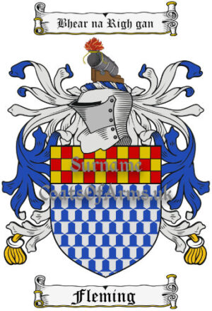 Fleming (Irish) Coat of Arms (Family Crest)