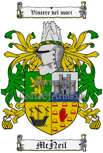 McNeil (Scottish) Coat of Arms (Family Crest) Image Download