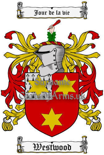 Westwood (English) Coat of Arms Family Crest PNG Image Instant Download