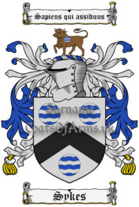 Sykes (English) Coat of Arms (Family Crest) PNG Image Download