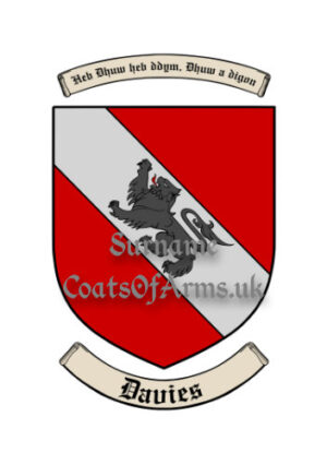Davies (Welsh) Shield (Coats of Arms Family Crests)
