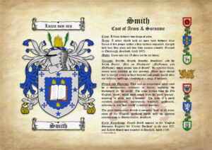 Smith (Scottish) Coat of Arms (Family Crest) with Surname Origin & Meaning