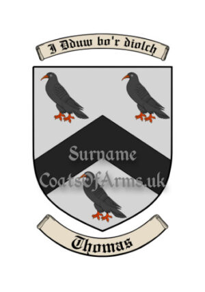 Thomas (Welsh) Shield (Coats of Arms Family Crests)