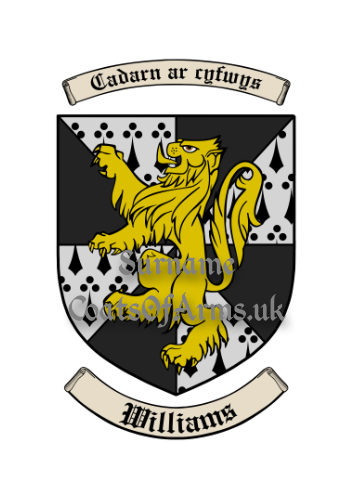 Williams (Welsh) Shield (Coats of Arms Family Crests)