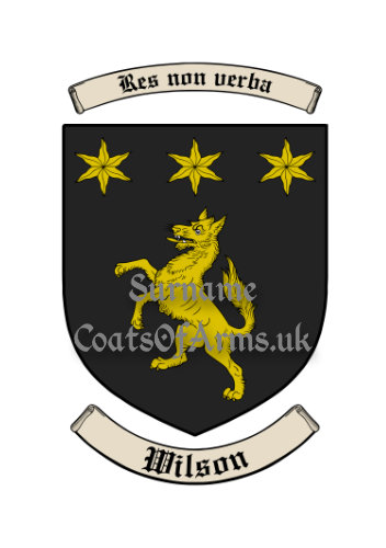 Wilson (English) Shield (Coats of Arms Family Crests)