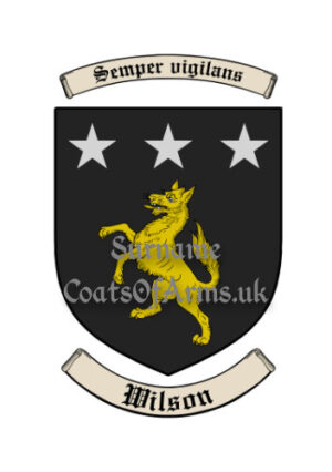 Wilson (Scottish) Shield (Coats of Arms Family Crests)