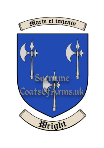 Wright (Scottish) Shield (Coats of Arms Family Crests)