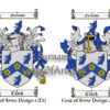 Clark (Northumberland, England) Coats of Arms (Family Crests) 2 Designs