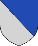 Heraldry Shield Per Bend