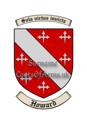 Howard (English) Shield (Coats of Arms Family Crests)