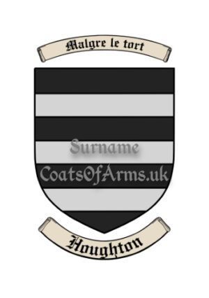 Houghton (English) Shield (Coats of Arms Family Crests)