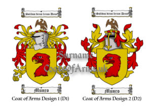 Munro (Scottish) Coats of Arms (Family Crests) 2 Designs