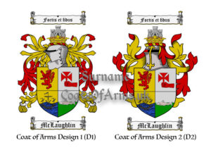 McLaughlin (Scottish) Coats of Arms (Family Crests) 2 Designs