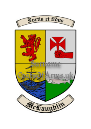 McLaughlin (Scottish) Shield (Coats of Arms Family Crests)