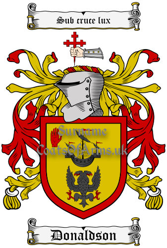 Donaldson (Scottish) Coat of Arms Family Crest PNG Image Instant Download